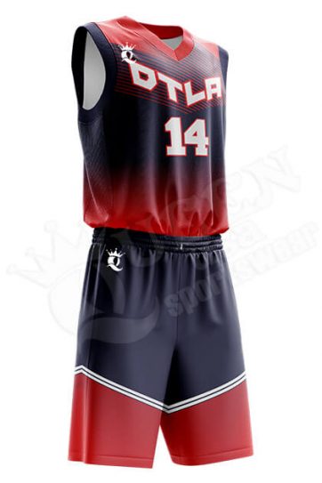 Basketball Uniform - Blue Devils style