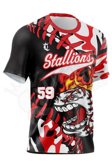 Crew Neck Baseball Jersey - Stallion Style