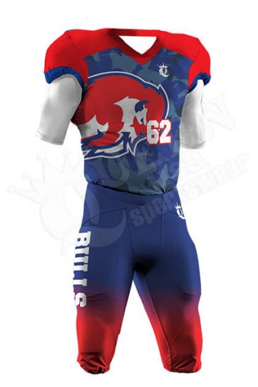 Sublimated Football Uniform - Patriots Style