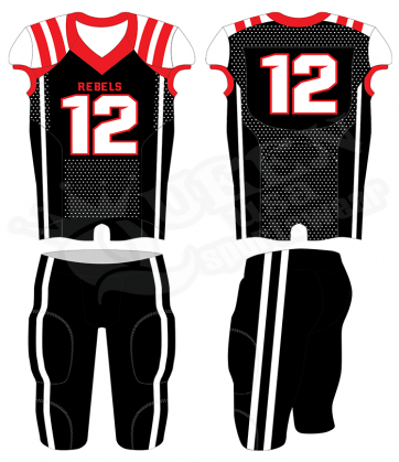 Semi-pro Football Uniform - Rebels Style