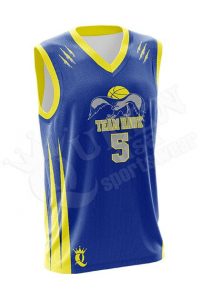 Sublimated Basketball Jersey - Hawk style