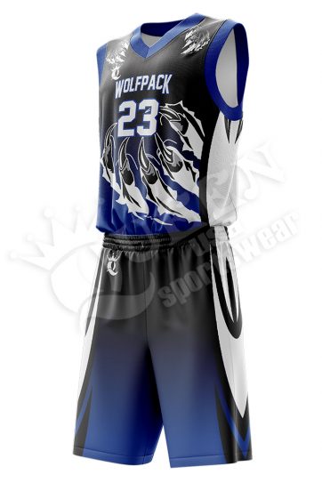 Basketball Uniform - Wolfpack style