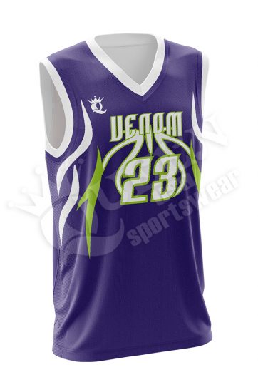 Sublimated Basketball Jersey - Wolfpack style