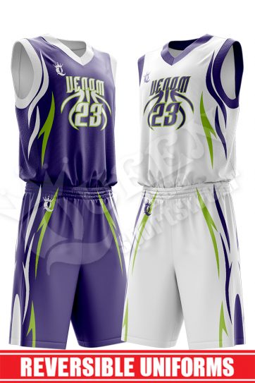 Reversible Basketball Uniform - Wolfpack style